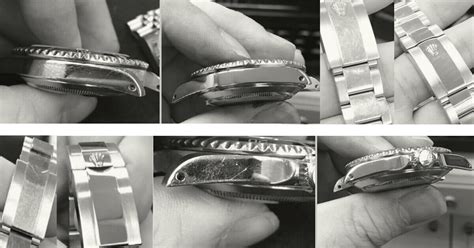 how to remove scratches from rolex band|removing scratches from rolex bracelet.